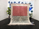 Custom Moroccan Beni Ourain Rug – Wool Moroccan rug -  Handwoven Wool Tribal Carpet with Bold Geometric Terracotta Boho Design by 100kends