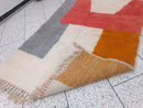 Handmade Custom Moroccan Berber Rug - Modern Geometric Beni Ourain Carpet, Azilal Area Rug, Large Morocco Wool Carpet, Bedroom Decor rug