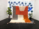 Handmade Custom Moroccan Berber Rug - Modern Geometric Beni Ourain Carpet, Azilal Area Rug, Large Morocco Wool Carpet, Bedroom Decor rug
