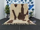Custom Handmade Moroccan Berber Rug - Beni Ourain Shag Rug - Bohemian Area Rug for Boho Decor - Wool Rug 9x12 or Custom Size by 100kends