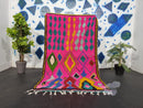 Custom Pink Moroccan Rug - Handmade Beni Ourain Rug - Sheep Wool Carpet - Bohemian Large Area Rug - Tribal Morocco Carpet 8x10 by 100kends