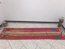 Custom Red Striped Wool Runner Rug – Handmade Moroccan Boho Hallway Rug, Tribal Ethnic Narrow Rug, Berber Long Floor Mat by 100kends