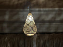 Silver Moroccan Pendant Lamp – Brass Teardrop Light Fixture – Moroccan Lighting for New Home Decor or Restaurant Ambiance by 100kends