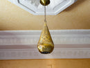 Moroccan Brass Pendant Light with Teardrop Shape – Handmade Hanging Lamp for Ceiling, Kitchen Lighting, Lampshades Lighting, and More