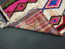 Custom Moroccan Rug – Handmade Artistic Berber Wool Rug with Pink, Blue & Orange Diamond Patterns – Abstract Boho Tapis Marocain by 100kends
