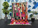 Custom Moroccan Rug – Handmade Wool Berber Rug with Bohemian Patterns – Modern Beni Ourain Style Carpet – Natural Wool Area Rug by 100kends