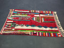 Custom Moroccan Berber Rug – Handmade Wool Area Rug, Unique Boho Decor Beni Ourain Carpet, Checkered Beni Rug White, Housewarming Gift