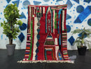 Custom Moroccan Berber Rug – Handmade Wool Area Rug, Unique Boho Decor Beni Ourain Carpet, Checkered Beni Rug White, Housewarming Gift