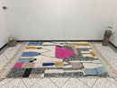 Handmade Moroccan Beni Ourain Rug – Fluffy Soft Wool Berber Carpet, Authentic Tribal Hand-Knotted Morocco Area Rug, Unique Living Room Rug