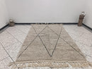 Handmade Brown Moroccan Rug – Custom Wool Berber Beni Ourain Carpet – Solid Modern Minimalist Area Rug – Large Custom Moroccan Rug