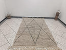 Handmade Brown Moroccan Rug – Custom Wool Berber Beni Ourain Carpet – Solid Modern Minimalist Area Rug – Large Custom Moroccan Rug
