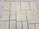Custom Moroccan Rug – Handwoven Wool Grid Design, Boho Rugs for Living Room & Kitchen, Custom Size Area Rug, Woven Gift Rug by 100kends