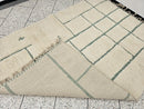Custom Moroccan Rug – Handwoven Wool Grid Design, Boho Rugs for Living Room & Kitchen, Custom Size Area Rug, Woven Gift Rug by 100kends