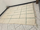 Custom Moroccan Rug – Handwoven Wool Grid Design, Boho Rugs for Living Room & Kitchen, Custom Size Area Rug, Woven Gift Rug by 100kends