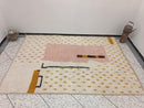 Custom Abstract Moroccan Wool Rug – Pink Wool Rug, Handmade Modern Berber Carpet, Geometric Beni Rug, Cozy Tribal Decor in Custom Sizes