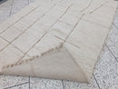 Handmade Beni Ourain Rug – Custom Moroccan Wool Rug | White Berber Mrirt Rug | 8x10 9x12 Rugs for Living Room | Custom Size Beni Rug