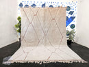 Handmade Moroccan Beni Ourain Rug – Authentic Berber Wool Carpet – Custom Moroccan Rug Azilal Style – Bohemian Sheep Wool Rug 8x11