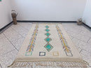Custom Moroccan Rug – Handmade Wool Berber Boujad Carpet | Bohemian Boho Rug | Antique Moroccan Area Rug | Free Shipping rugs  by 100kends