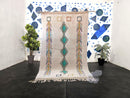 Custom Moroccan Rug – Handmade Wool Berber Boujad Carpet | Bohemian Boho Rug | Antique Moroccan Area Rug | Free Shipping rugs  by 100kends