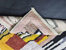 Modern Mrirt Rug – Handmade Abstract Moroccan Wool Rug with Bold Geometric Pastel Colors – Luxury High Quality Custom Berber rug by 100kends