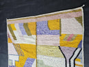 Modern Mrirt Rug – Handmade Abstract Moroccan Wool Rug with Bold Geometric Pastel Colors – Luxury High Quality Custom Berber rug by 100kends