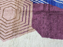 Custom Moroccan Mrirt Rug – Handmade Geometric Wool Carpet in Pink, Brown, Blue & White – Abstract Berber Design – Any Size by 100kends