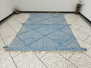 Handmade Beni Ourain Moroccan Rug – Custom Wool Berber Carpet, Blue Area Rug, Large or Small Tapis Berbere, Bedroom & Living Room Decor