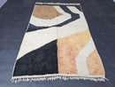 Custom Wool Moroccan Rug – Abstract Handmade Berber Carpet | Geometric Soft Wool Area Rug for Modern Boho Living Room Décor by 100kends