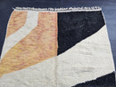 Custom Wool Moroccan Rug – Abstract Handmade Berber Carpet | Geometric Soft Wool Area Rug for Modern Boho Living Room Décor by 100kends