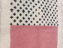 Custom Moroccan Beni Ourain Rug – Wool Moroccan rug -  Handwoven Wool Tribal Carpet with Bold Geometric Terracotta Boho Design by 100kends