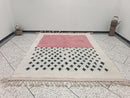 Custom Moroccan Beni Ourain Rug – Wool Moroccan rug -  Handwoven Wool Tribal Carpet with Bold Geometric Terracotta Boho Design by 100kends
