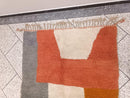 Handmade Custom Moroccan Berber Rug - Modern Geometric Beni Ourain Carpet, Azilal Area Rug, Large Morocco Wool Carpet, Bedroom Decor rug