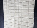 Custom Moroccan Wool Rug – Handwoven White Grid Area Rug | Neutral Boho Shag Carpet | Cozy Living Room Decor | Made to Order rug by 100kends