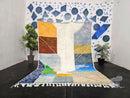 Colorful Abstract Wool Mrirt Rug, Modern Moroccan Mrirt Carpet, Handmade Multicolor Area Rug, Custom Vibrant Boho Wool Rug from 100kends