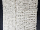 Custom Moroccan Mrirt Rug - Handwoven White Wool Rug - Fluffy Moroccan Area Rug - Plush Wool Living Room Rug - Boho Handmade Wool Carpet
