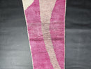 Custom Moroccan Runner Rug - Pink Wool Mrirt Rug - Abstract Handmade Hallway Runner - Boho Long Rug - Modern Colorful Runner Rug by 100kends
