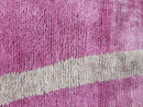 Custom Moroccan Runner Rug - Pink Wool Mrirt Rug - Abstract Handmade Hallway Runner - Boho Long Rug - Modern Colorful Runner Rug by 100kends