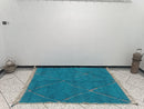 Handmade Custom Moroccan Rug – Blue Wool Beni Ourain Style, Berber Mrirt Rug, Woven Living Room Carpet, 8x10 9x12 Area Rugs by 100kends