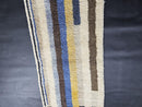 Custom Moroccan Runner Mrirt Rug – Blue Yellow Striped Wool Rug | Handwoven Hallway Berber Rug | Modern Cozy Thin Runner rug by 100kends