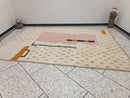 Custom Abstract Moroccan Wool Rug – Pink Wool Rug, Handmade Modern Berber Carpet, Geometric Beni Rug, Cozy Tribal Decor in Custom Sizes