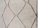 Custom Handmade Moroccan Beni Ourain Rug – Off White Wool Tufted Area Rug, Boho Modern Carpet, Custom Sizes 3x5 to 15x15, Living Room Rug