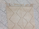 Minimalist Moroccan Beni Ourain Rug – Cream Wool Diamond Pattern Carpet for Japandi, Boho & Scandinavian Interiors | Handmade Wool Rug