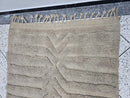 Custom Gray Moroccan Rug – Handwoven Beni Ourain Wool Carpet – Modern Geometric Berber Rug – Abstract Striped Design – Boho Home Decor