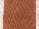 Terracotta Wool Rug – Hand Knotted Moroccan Carpet – Cozy Brown Striped Berber Decor – Plush Beni Ourain Style Wool Area Rug by 100kends