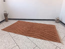 Terracotta Wool Rug – Hand Knotted Moroccan Carpet – Cozy Brown Striped Berber Decor – Plush Beni Ourain Style Wool Area Rug by 100kends