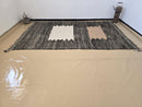 Handwoven Moroccan Wool Area Rug – Black and White Boho Berber Carpet with Terracotta Accent – Soft Wool Living Room Rug by 100kends