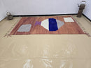 Handmade Moroccan Wool Rug – Modern Brown Berber Carpet with Geometric Vase Design, Custom Beni Ourain Style for Boho Homes by 100kends