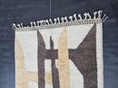 Custom Mrirt Wool Rug – Abstract Moroccan Design in Cream, Beige & Brown | Handmade High Quality Soft Wool Area Rug by 100kends