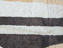 Custom Mrirt Wool Rug – Abstract Moroccan Design in Cream, Beige & Brown | Handmade High Quality Soft Wool Area Rug by 100kends