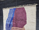 Custom Moroccan Mrirt Rug – Handmade Geometric Wool Carpet in Pink, Brown, Blue & White – Abstract Berber Design – Any Size by 100kends